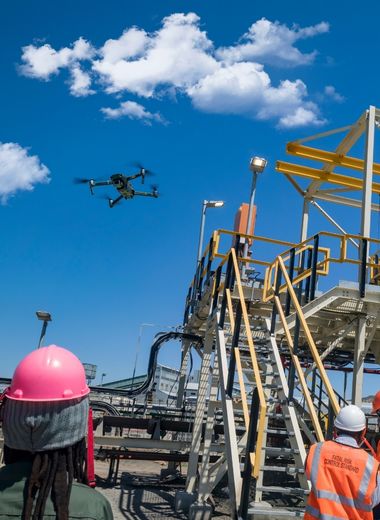 nettoyage industriel par drone